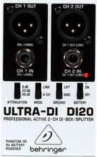 Ultra-Di DI20 Professional Active 2-Channel Di-Box/Splitter