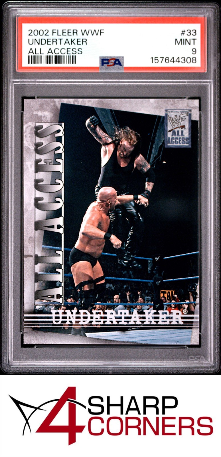 2002 FLEER WWF ALL ACCESS #33 UNDERTAKER POP 1 PSA 9