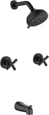 2 Handle Shower Faucet Set with Tub Spout Bathtub Shower Faucet Combo Set Shower