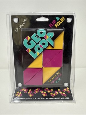 NEW Vintage GeoLoop Binary Arts Flip & Fold Geometry Puzzle Game.