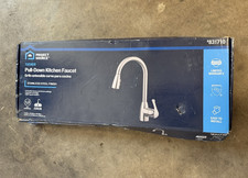 Project Source Tucker 0831710 Stainless Steel Pull-Down Kitchen Faucet