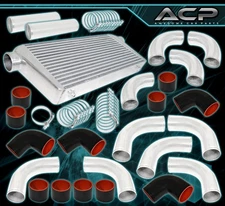 Turbo Charger 3.0" Aluminum Piping Kit +31" X 11.5 "X 3" Front Mount Intercooler