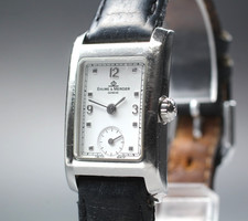 [Exc+5] BAUME & MERCIER Hampton MV045139 Quartz White Tank 20mm Damenuhr