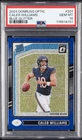 2024 PANINI DONRUSS OPTIC BLUE GLITTER #201 CALEB WILLIAMS ROOKIE RC PSA 10