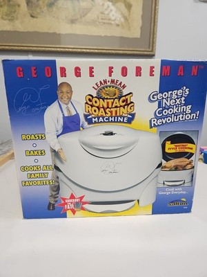 George Foreman Lean Mean Contact Roasting Machine Roaster Model GV5 Salton NOB