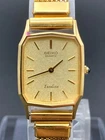 [N Mint] Seiko Exceline 8420-5750 Women's Vintage Watch Gold Dial Quartz Japan