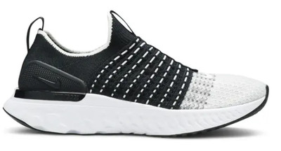 Size 8.5 - Nike Wmns React Phantom Run Flyknit 2 'Black White' CJ0280-001 