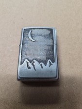 Zippo 2000 Marlboro Crescent Moon Over Mountains Lighter Made in USA