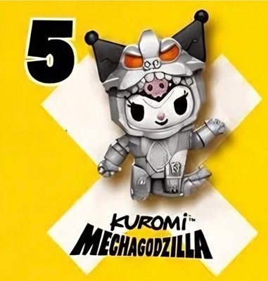 2026 McDonald s Cute Meets Kaiju Happy Meal Toy#05- Kuromi/Mechagodzilla