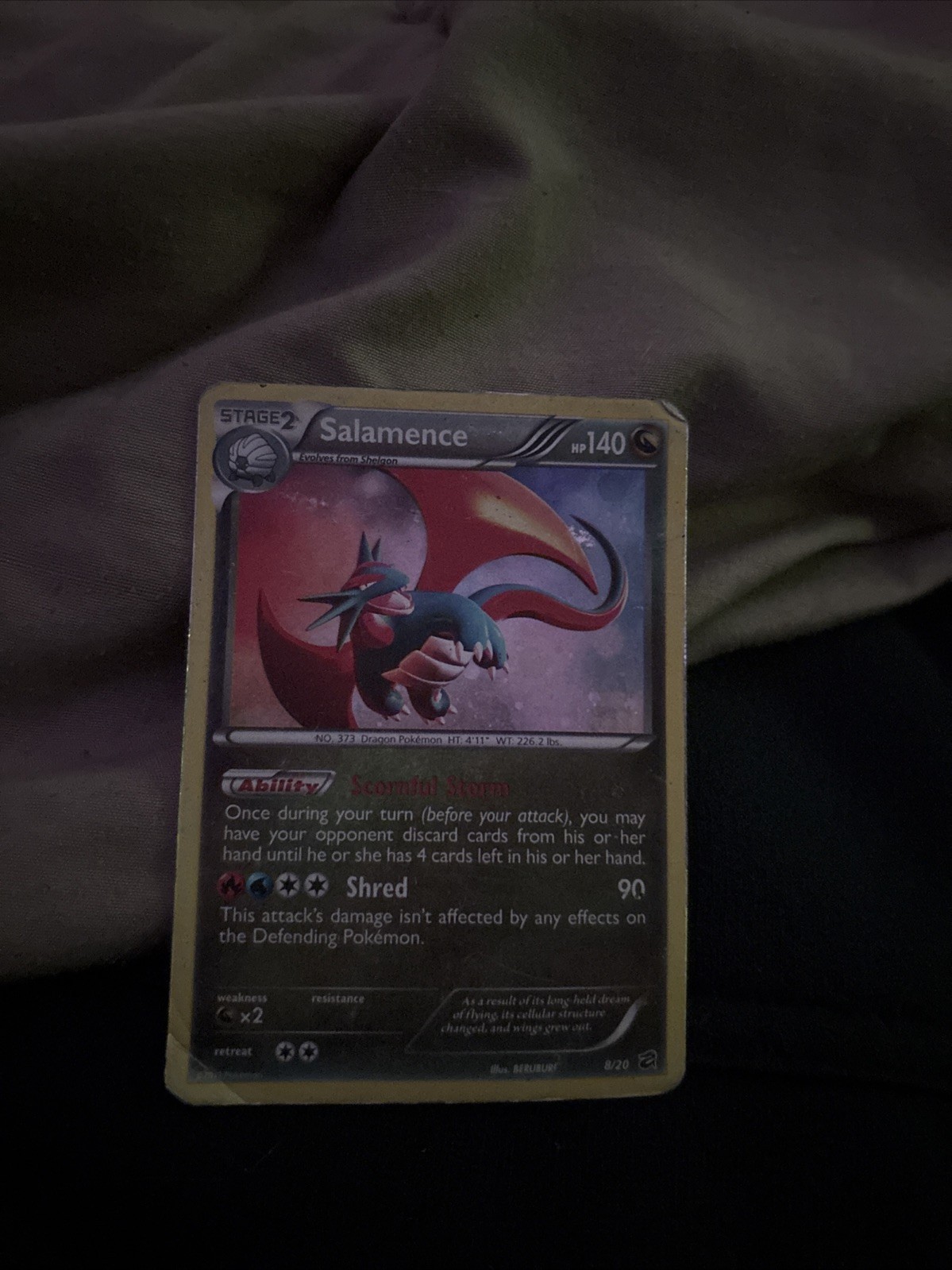 Pokémon TCG Salamence EX Dragon Holographic Rare Card 10/97