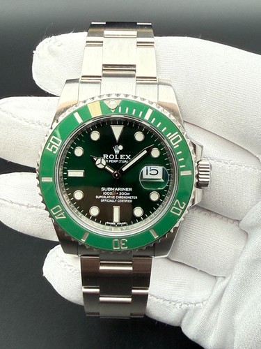 Rolex Submariner 116610LV Hulk 2019 Full Set Box Papers
