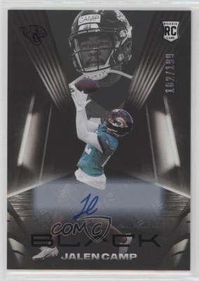 2021 Panini Black Rookies Auto 182/199 Jalen Camp #189 Rookie Auto RC 0g27