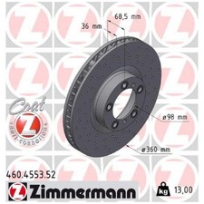Zimmermann Scheibenbremse vorne links 9J1615301A 26258605