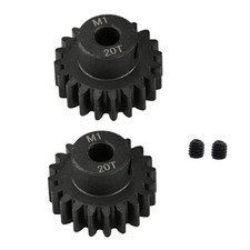 2Pcs Hardened Steel 20T Motor Pinion Gear for Traxxas 1/5 X-Maxx XMAXX 6S 8S 1/6