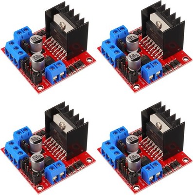 L298N Dual H-Bridge DC Stepper Motor Driver Controller Board Module with 4pcs