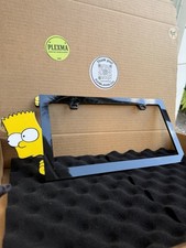 Bart Simpson Cartoon Kid 3D License Plate FrameHandmade Glossy Black Acrylic Bart Simpson Cartoon Kid 3D License Plate FrameHandmade Glossy Black Acrylic