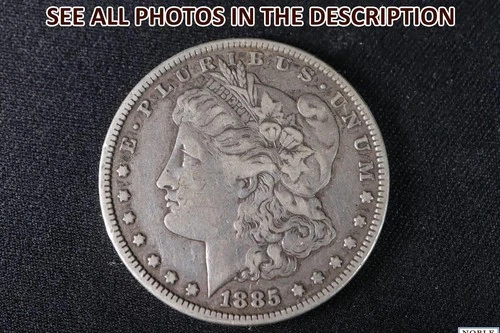 NobleSpirit Desirable 1885 Morgan Silver VF Very Fine +