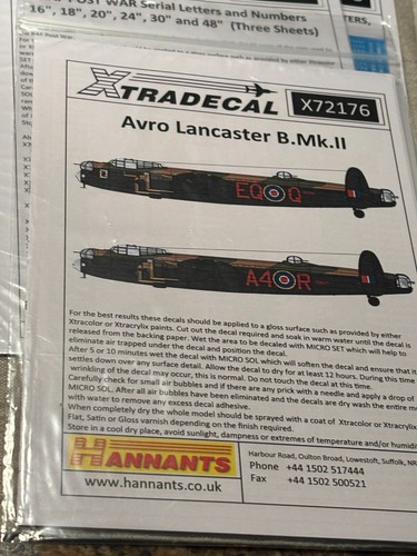 Airfix 1/72 - Maquette Avion Avro Lancaster B MKII, Spitfire MKIIa & PR.XIX - Kit Plastique