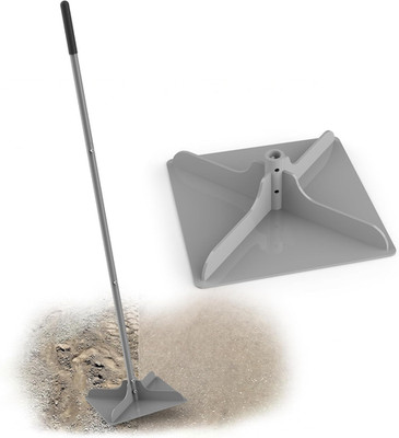 10''×10'' Steel Hand Tamper, 48'' Adjustable Handle Manual Soil Compactor & Dirt Ta