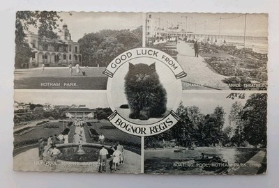 Alte Postkarte - Viel Glück von Bognor Regis