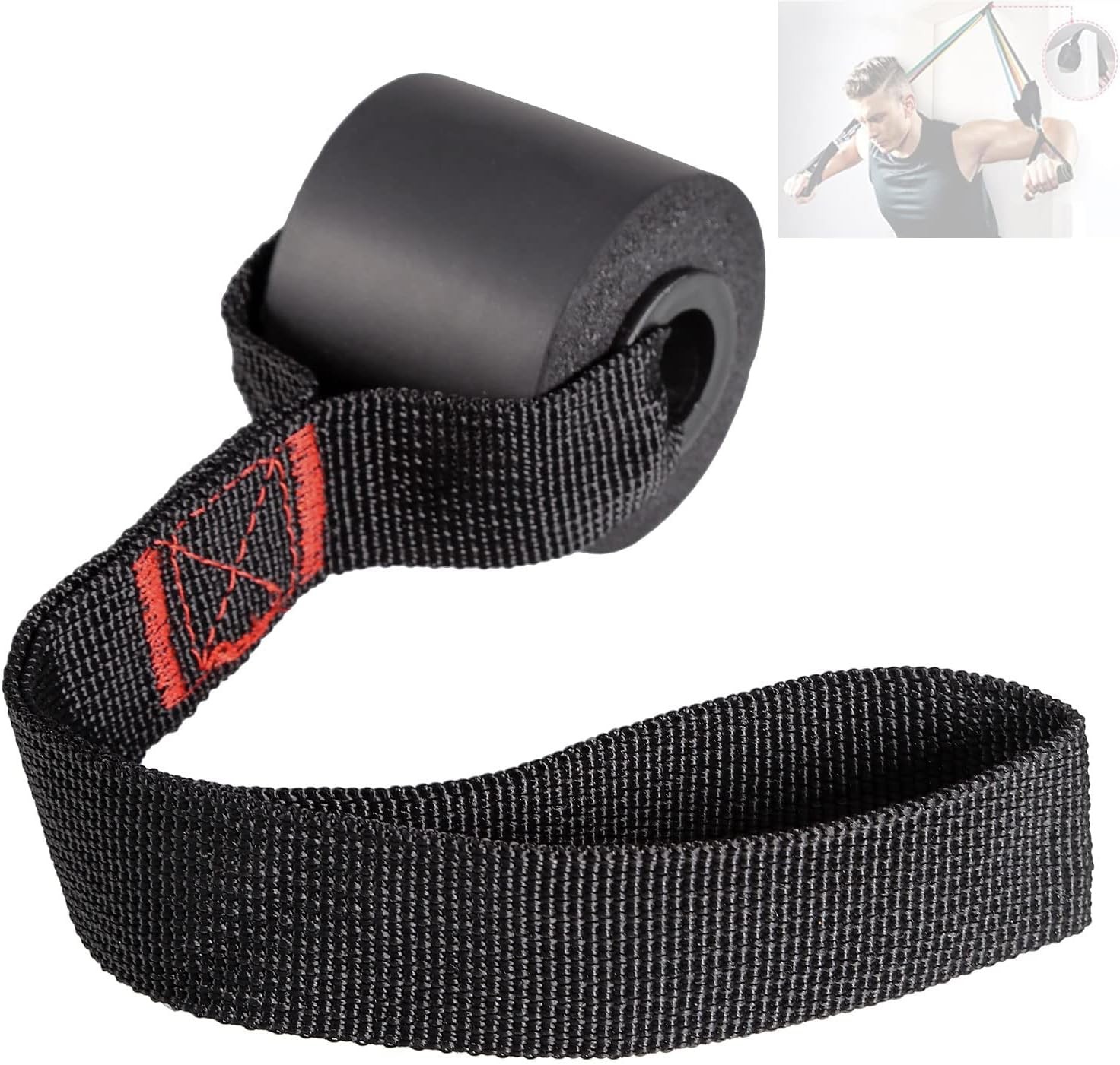 Door Anchor Attachment, Secure Heavy Black 1pack