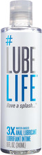 LubeLife 3X Extra Thick Water-Based Personal Lubricant 8oz Non-Sticky Toy Cond