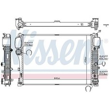 K&uuml;hler Motork&uuml;hlung Nissens 67107A f&uuml;r Mercedes-Benz S-Klasse W221 S 63 Amg