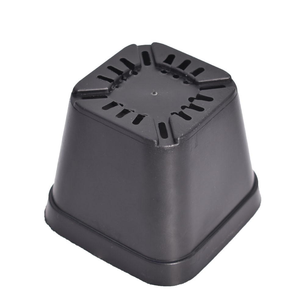 100 PCS 4" Square Seedling Pot Nursery Seeds Starting Planting Cuttings Plastic