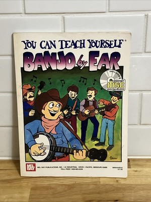 Vtg MEL BAY YOU CAN TEACH YOURSELF BANJO BY EAR By Jack Hatfield 1995