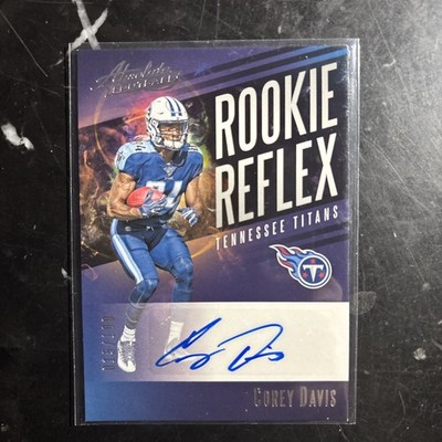 2017 Panini Absolute - Rookie Reflex Signatures Corey Davis #RR-CD /100 (AU, RC)