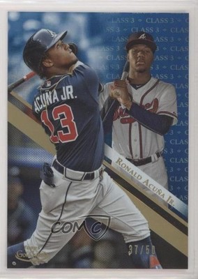 2019 Topps Gold Label Class 3 Blue 37/50 Ronald Acuna Jr Ronald Acuña Jr #7 rl7