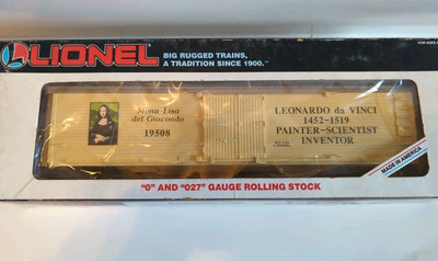 Lionel 6-19508 Leonardo DaVinci Reefer Car In Original Box New Old Stock