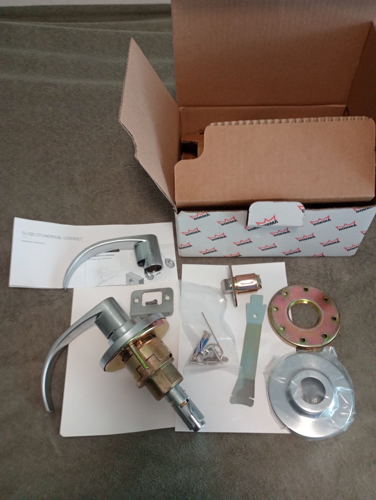 Dorma Dormakaba CL700 Series Lock Cylindrical Door Handle Levers Lockset NEW