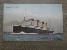 White Star Line Rms Titanic Post Sinking Salmon Original Postcard C-1912 VGC