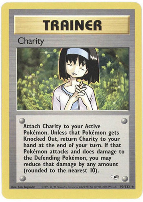 Pokemon Card - Gym Heroes 99/132 - CHARITY (rare) - NM/Mint