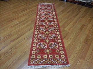 Bohemian Rug Oushak Turkish Ushak Rug Contemporary Design Rug 2.1x8 Ft