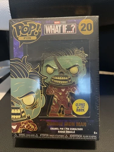Funko Pop! Pin Marvel What If…? GITD Zombie Iron Man #20