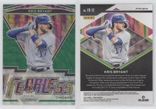 2021 Panini Prizm Fearless Green Wave Prizm Kris Bryant #FR-12