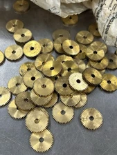 1 BOSTON GEAR BRASS G-141 SPUR GEAR 48 PITCH 44 TEETH 1/8” FACE 3/16” BORE G141