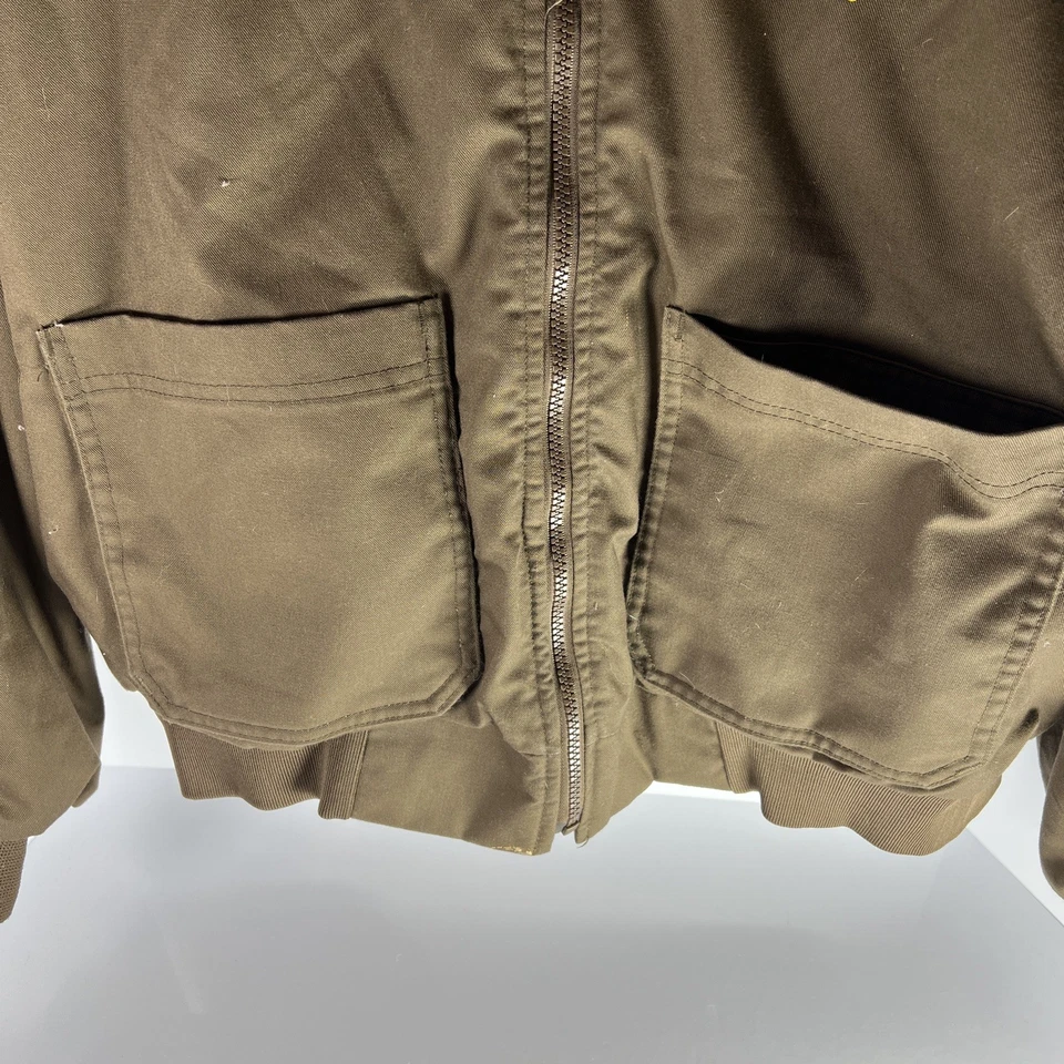 Vintage UPS Windbreaker Jacket Mesh Lined X-Large G.A. Rivers Reflective Sleeves - Image 2 of 4
