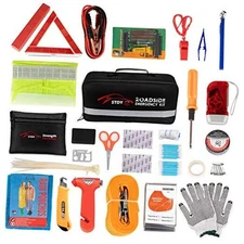  Car Roadside Emergency Kit, Vehicle Truck Safety Road Side Essential Kit