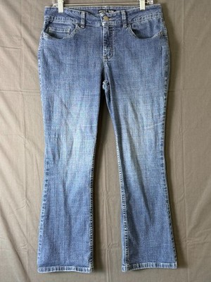 Riders by Lee Women's Jeans 10P Blue Mid Rise Bootcut Stretch Denim Medium Wash