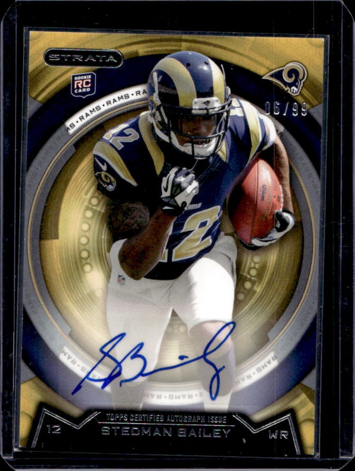 Stedman Bailey Topps Strata #9 Autograph-Gold