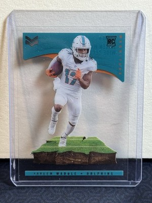 Panini 2021 Chronicles Jaylen Waddle #MAG-6 Miami Dolphins Magnitude Clear Rook 