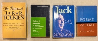 C.S. Lewis/J.R.R. Tolkien/Inklings 4-book lot 1st eds - poems letters commentary