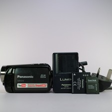 Videocamera digitale portatile Panasonic SDR-S15 nera testata set completo funzionante