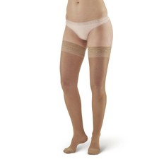 Ames Walker 8 Sheer Support Thigh Highs w/Top Band 20-30 mmHg