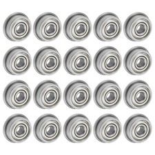 20pcs F623ZZ Flanged Ball Bearing Double Shielded Chrome Steel Flange Bearings