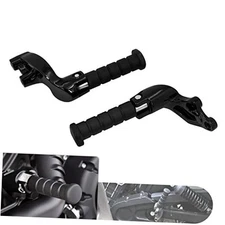 Motorcycle Rear Passenger Foot Pegs Footrest Mount Bracket Fit for Gloss Black