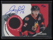 2003-04 Upper Deck Bee Hive Jarome Iginla #SJ-8 Signature Jersey Auto /30